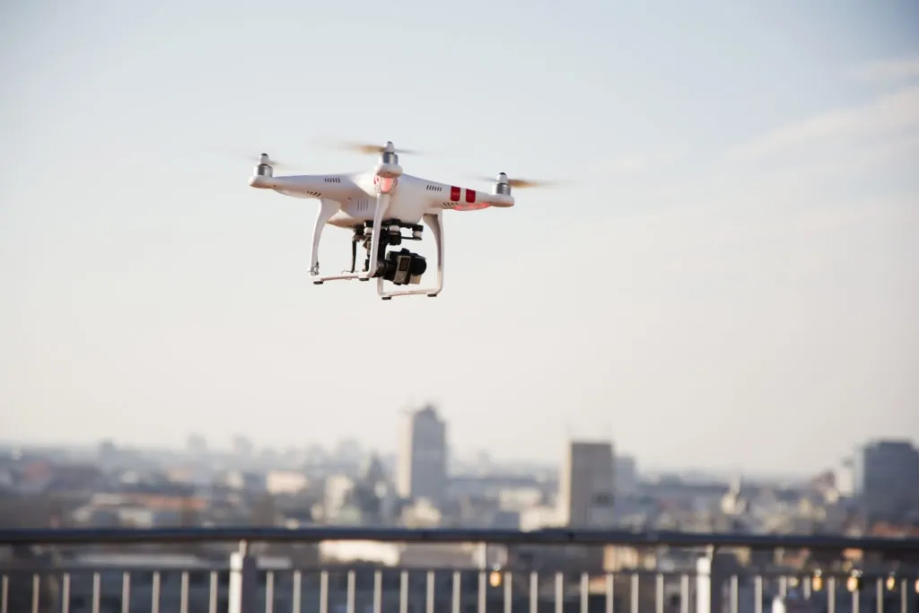 Drone prepared for flight