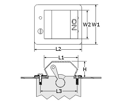 Lever-Actuated Circuit Breaker Boots, Front-of-Panel Mounting