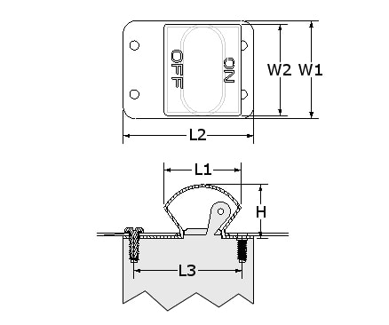 Lever-Actuated Circuit Breaker Boots, Back-of-Panel Mounting